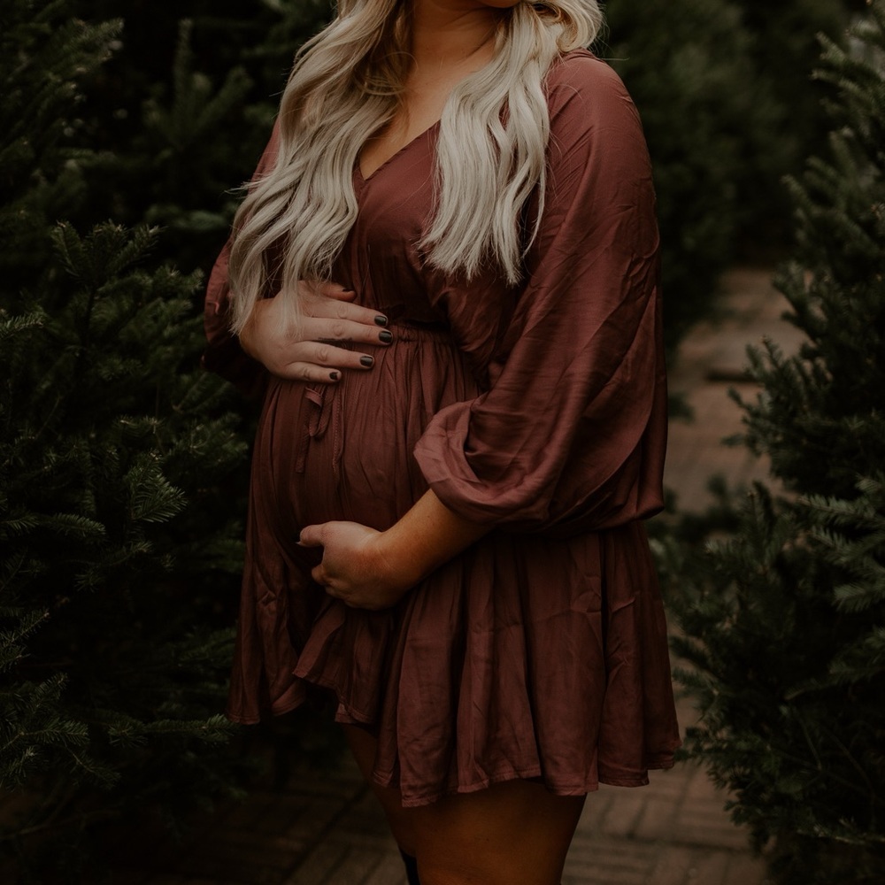 Rusty Mauve flowy Dress